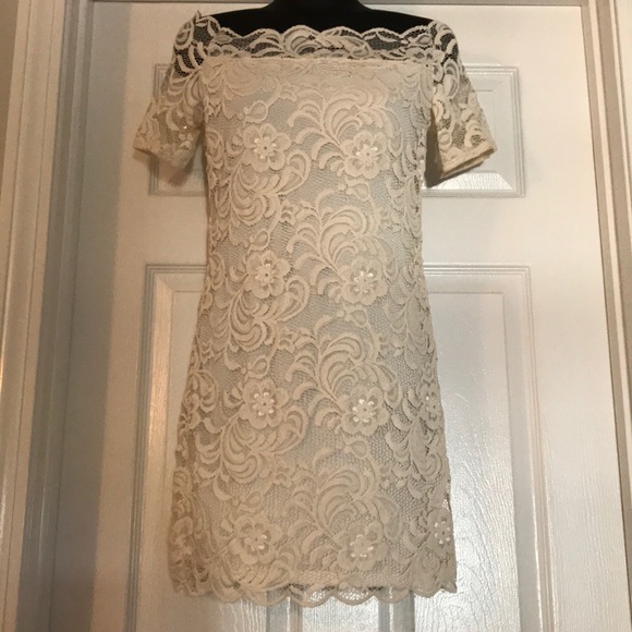 NWT! H&M Off-the-Shoulder Lace Dress - Picture 3 of 3